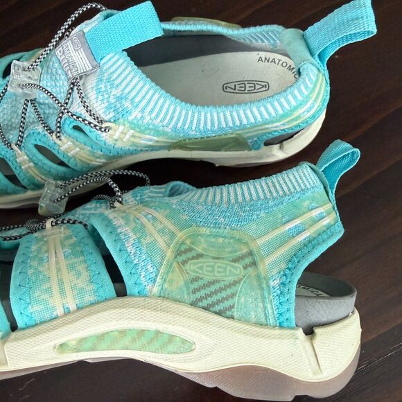 Size 6 - Keen Evofit One Knight Hiking Sandals Women’s Paloma Lake Blue - Picture 10 of 13